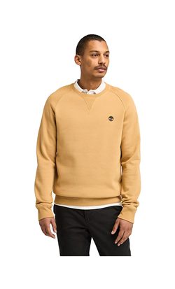 FELPA GIROCOLLO CON ROVESCIO SPAZZOLATO EXETER RIVER BEIGE